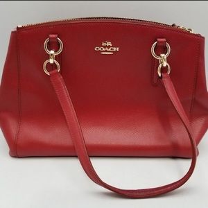Coach Red Leather Purse